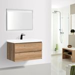 Baños-Mueble-De-Baño-City-90-Cm-2-Cajones-Nutwood-con-Lavamanos