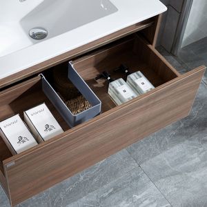 Mueble de Baño Queen Cajón y Repisa con Lavamanos y Fijaciones Choco 700 mm