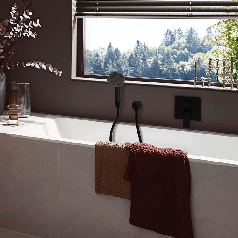 Baños-Mezclador-Tina-Empotrada-Vivenis-sin-Cuerpo-Interno-Negro-Mate