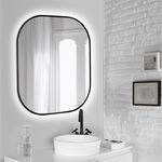 Baños-Espejo-Sharon-Borde-Negro-mate-700x800-mm-con-Led