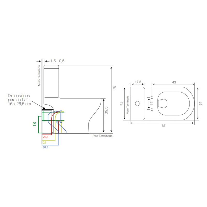 Baños-WC-Parma-Advance-Dual-Blanco-a-Muro-con-Asiento-y-Fijaciones
