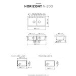 Cocina-Lavaplatos-Schock-Horizont-N-200-Magma
