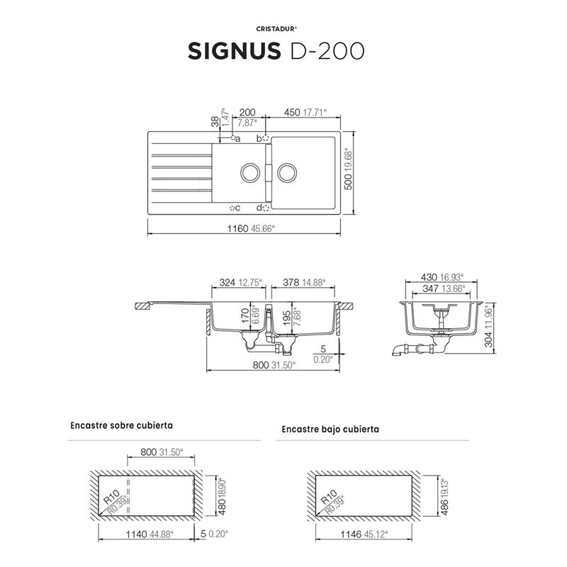 Cocina-Lavaplatos-Schock-Signus-D-200-Magma
