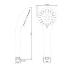 Baños-Ducha-Fono-Urban-10-cm-1-Jet-Negro-Mate