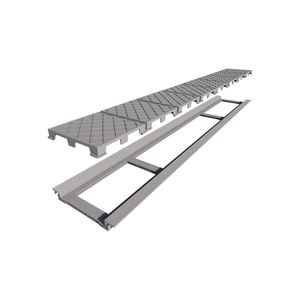 Rejilla Elleve Infinity Plus PVC Tapa Oculta 130 cm