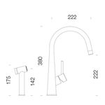 Cocina-Griferia-de-Cocina-Conos-Pro-Mixer--Prep.-D-150-
