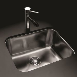 Lavaplatos Simple G50 Rectangular Bajo Cubierta con Rebalse Cromado