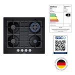 Cocina-Encimera-Vitroceramica-a-Gas-4-Quemadores-Vidrio-Templado-PNH6B6B90-30-cm