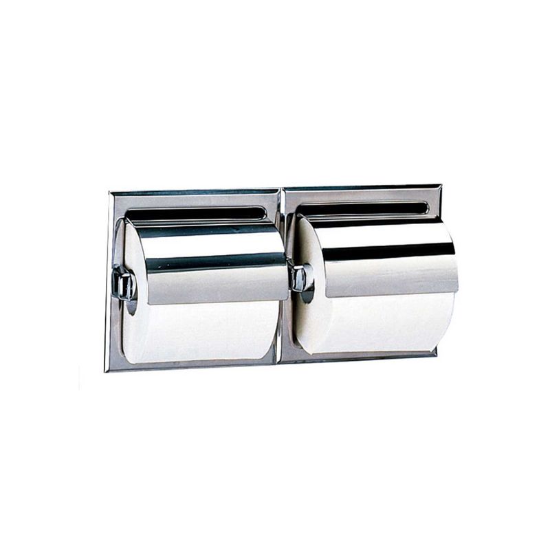 Baños-Dispensador-de-Papel-Higienico-Doble-Empotrado-a-Muro-con-Tapa-Cromado