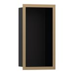 Baños-Repisa-Cubo-Empotrable-Xtrastoris-Negro-Mate-Con-Borde-Brushed-Bronze