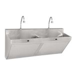 Cocina-Fregadero-Doble-con-Griferia-Optica-Sensor-Infrarrojo-sin-Transformador-con-desague-y-Fijaciones-Satinado