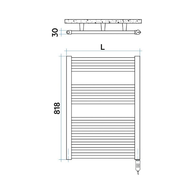 Baños-Calefactor-Ares-Electrico-Negro-Mate-818X500X30-mm