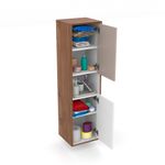 Baños-Mueble-Botiquin-Columna-Kyle-Color-Cafe-con-2-Puertas-Blanco-y-Gris-330x1200-mm