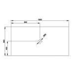 Baños-Receptaculo-Bette-Floor-160X80-Grafito-Con-Soporte-T1