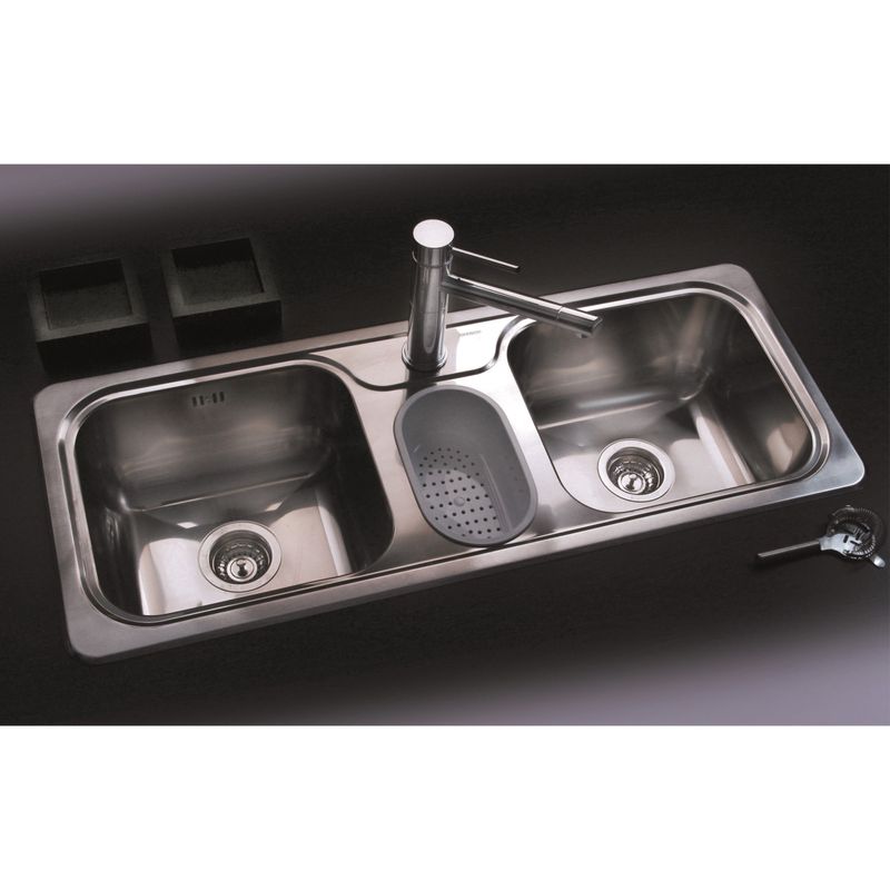 Cocina-Lavaplatos-Triple-Hydra-J107-Sobre-y-Bajo-Cubierta-con-Rebalse-Cromado