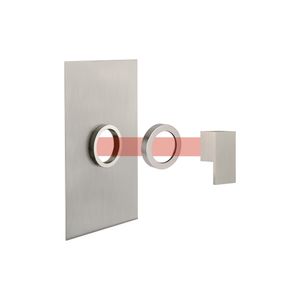 Embellecedor Receptáculo Rettangolo 1 vía Cromado