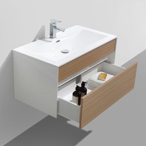 Mueble de Baño Sunset Lavamanos y Desagüe Base Teak 900x480x460mm