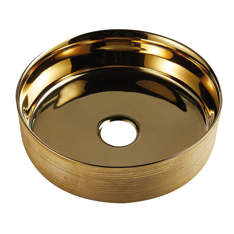 Baños-Lavamanos-Redondo-de-Sobreponer-Tripoli-Dorado-350x350x120-mm-Sin-Rebalse