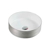 Baños-Lavamanos-Redondo-de-Sobreponer-Tripoli-Plateado-350x350x120-mm-Sin-Rebalse