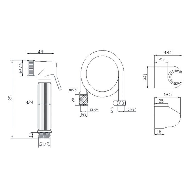 Baños-Ducha-Higienica-para-Bide-Universal-Cromo-5x15.5x13-cm