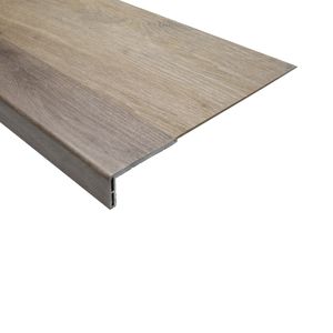 Peldaño PVC Misuri Coffee 2400x82 mm