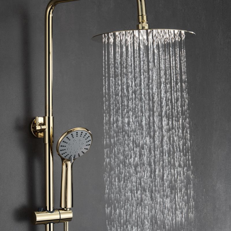 Baños-Griferia-Columna-de-Ducha-y-tina-Urban-Dorada