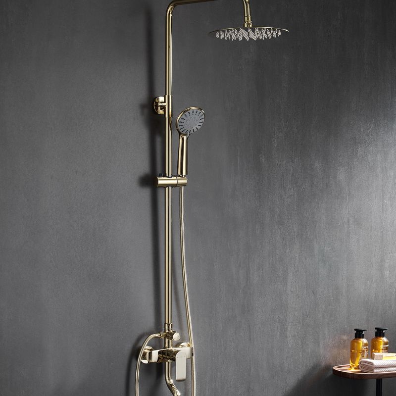 Baños-Griferia-Columna-de-Ducha-y-tina-Urban-Dorada