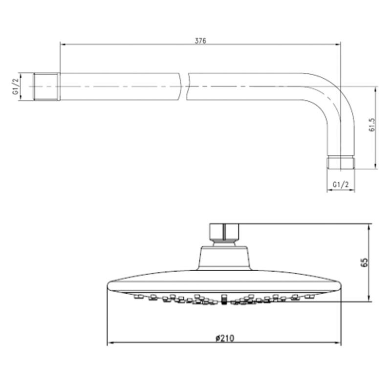 Baños-Plato-Ducha-Trento-Redondo-20-cm-1-Jet-S-Brazo-Cromo