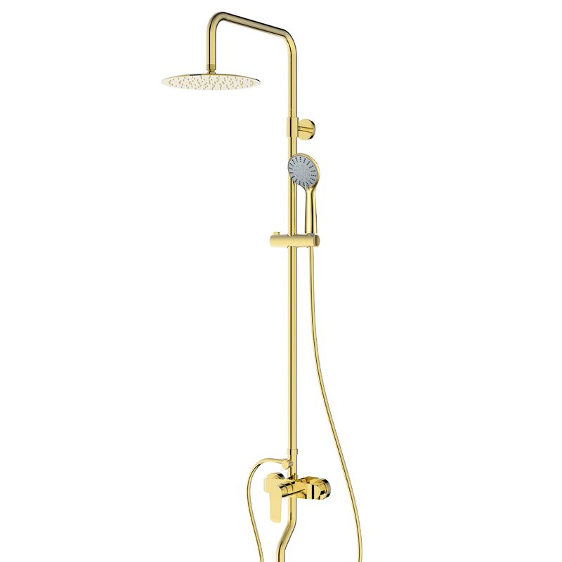 Baños-Griferia-Columna-de-Ducha-y-tina-Urban-Dorada