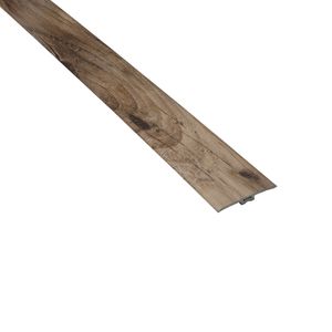 Cubrejunta Transición PVC Iguazu Light Brown 2400x45 mm