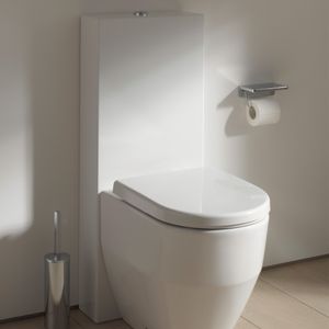 WC Pro A dual a muro con Fijaciones y Asiento Caída Amortiguada Blanco