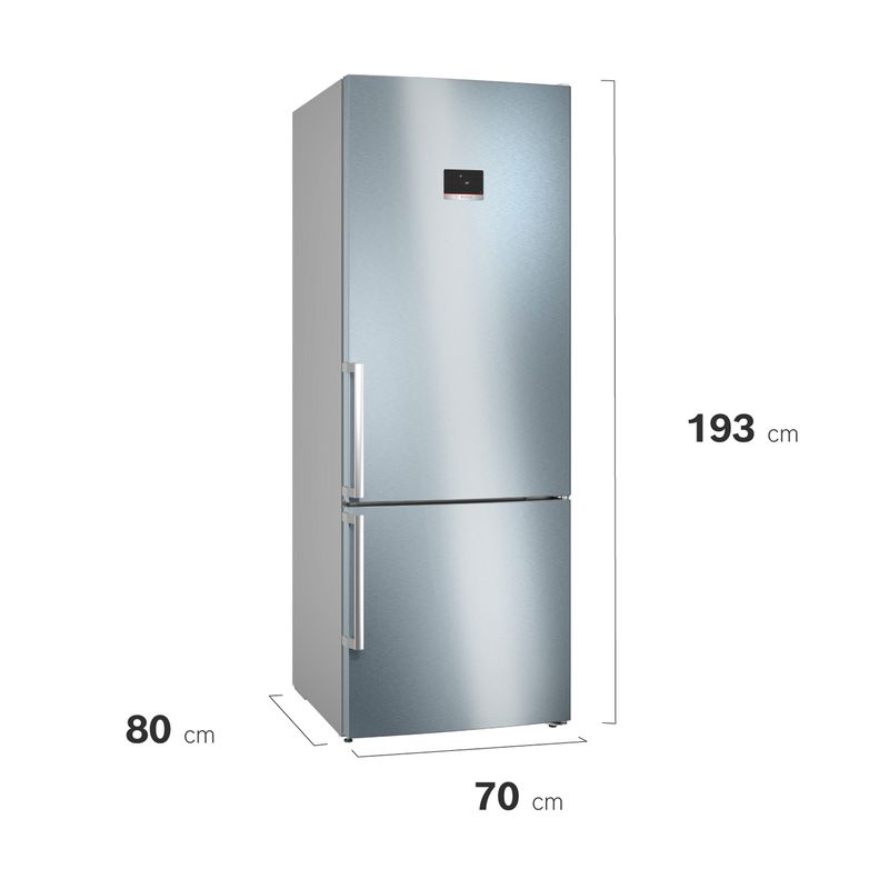 Cocina-Refrigerador-Combi-400-108L-Inox-Libre-instalacion-No-Frost