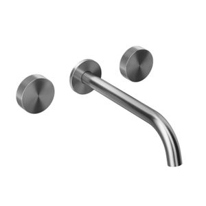 Griferia Lavamanos Mix Muro 23 Cm Bimando Brushed Graphite