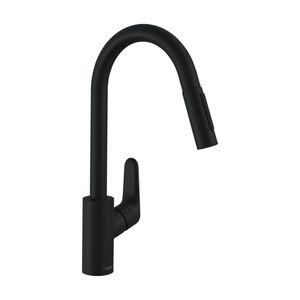 Griferia Cocina Focus M41 Extraible 2 Jet 31815670 Negro Mate