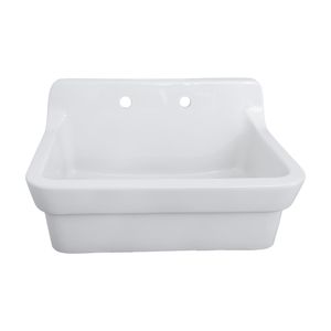 Lavamanos Crown A Muro 80 Cm con Desagüe Blanco