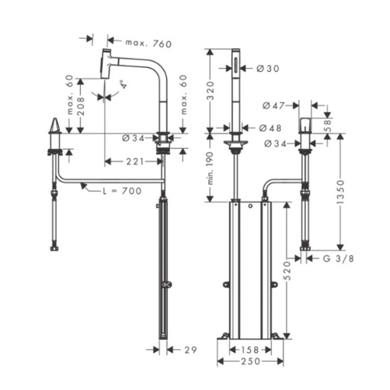 Cocina-Griferia-Cocina-Metris-Select-M71-Extraible-1-Jet-73818000-Cromo