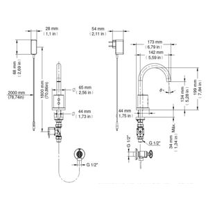 Grifería Lavamanos DocolElectric Clean con Sensor Cromado