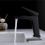 Baños-Griferia-Lavamanos-Kubika-11-cm-Coldstart-S-Desague-Negro-Mate