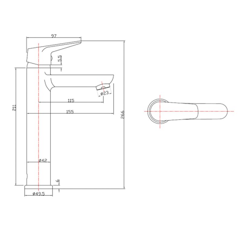 Baños-Griferia-Lavamanos-Concept-Alta-11-cm-S-Desague-Cromo