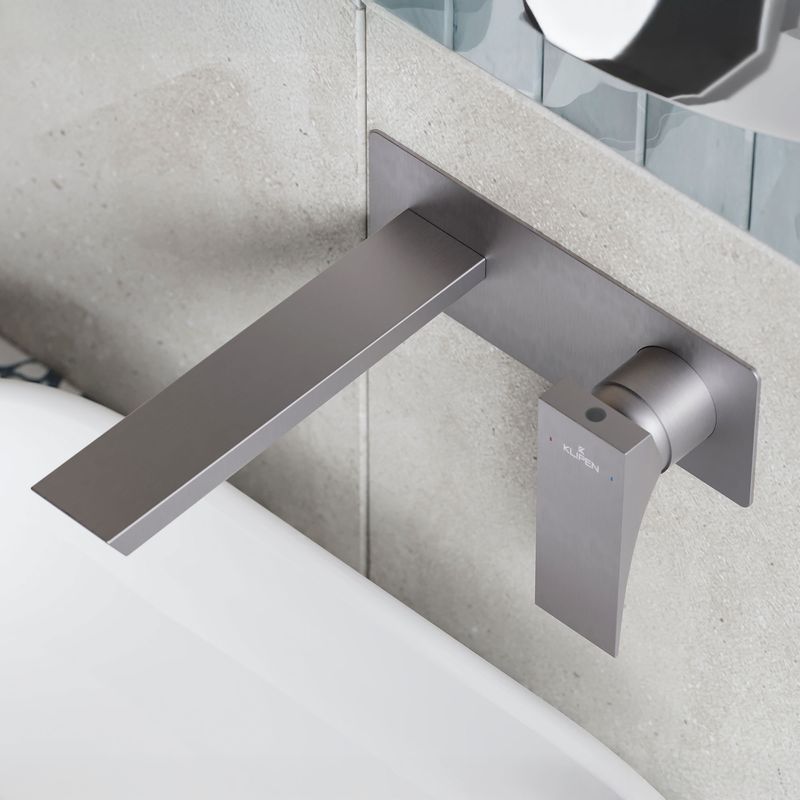 Baños-Griferia-Lavamanos-Kubika-Muro-19-cm-Coldstart-Brushed-Nickel