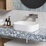 Baños-Griferia-Lavamanos-Kubika-Muro-19-cm-Coldstart-Brushed-Nickel