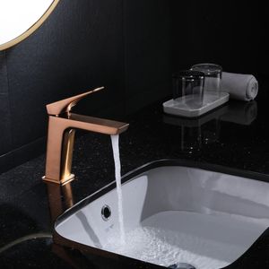 Grifería Lavamanos Kubika 11 cm Coldstart S/Desagüe Rose Gold
