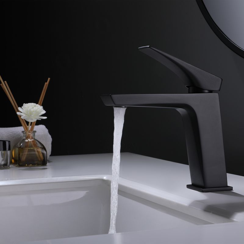 Baños-Griferia-Lavamanos-Kubika-11-cm-Coldstart-S-Desague-Negro-Mate