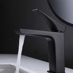Baños-Griferia-Lavamanos-Kubika-11-cm-Coldstart-S-Desague-Negro-Mate