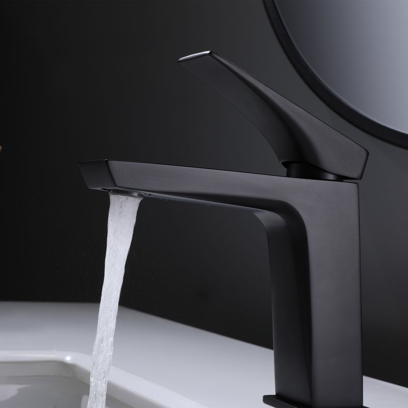 Baños-Griferia-Lavamanos-Kubika-11-cm-Coldstart-S-Desague-Negro-Mate