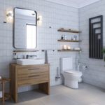 Baños-Griferia-Lavamanos-Kubika-11-cm-Coldstart-S-Desague-Negro-Mate