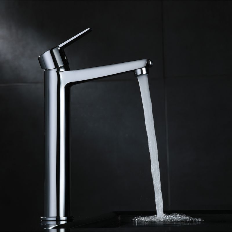 Baños-Griferia-Lavamanos-Life-Alta-22-cm-Coldstart-S-Desague-Cromo