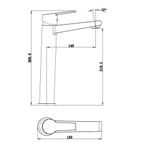 Baños-Griferia-Lavamanos-Life-Alta-22-cm-Coldstart-S-Desague-Cromo