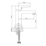 Baños-Griferia-Lavamanos-Trento-10-Cm-S-Desague-Cromo