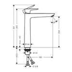Baños-Griferia-Lavamanos-Talis-E-24-Cm-S-Desague-71717000-Cromo
